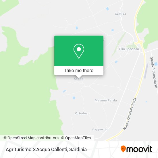 Agriturismo S'Acqua Callenti map