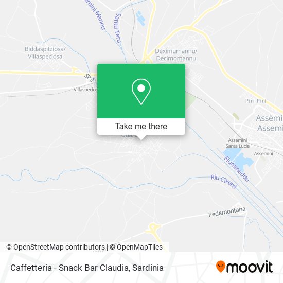 Caffetteria - Snack Bar Claudia map