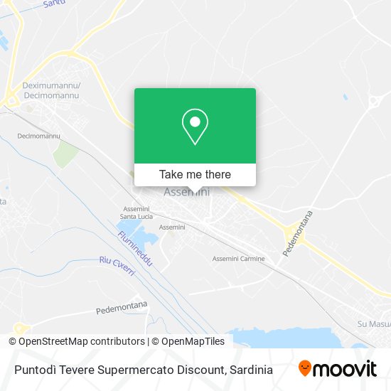 Puntodì Tevere Supermercato Discount map