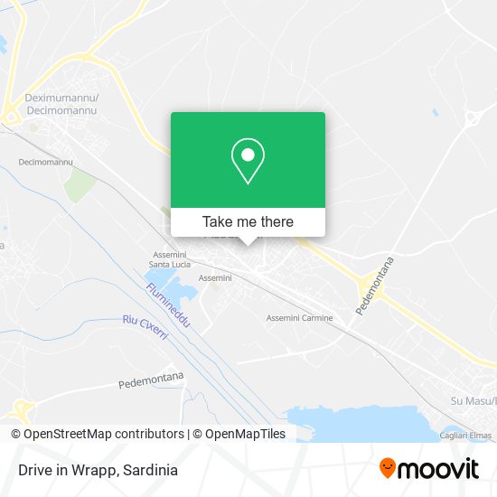 Drive in Wrapp map