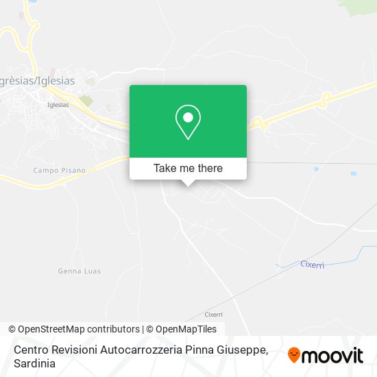 Centro Revisioni Autocarrozzeria Pinna Giuseppe map