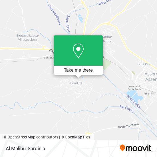 Al Malibù map