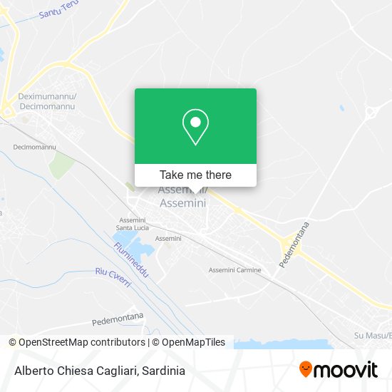 Alberto Chiesa Cagliari map