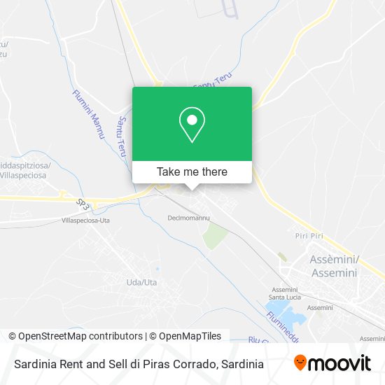 Sardinia Rent and Sell di Piras Corrado map