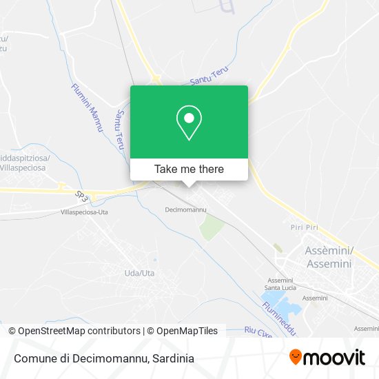 Comune di Decimomannu map