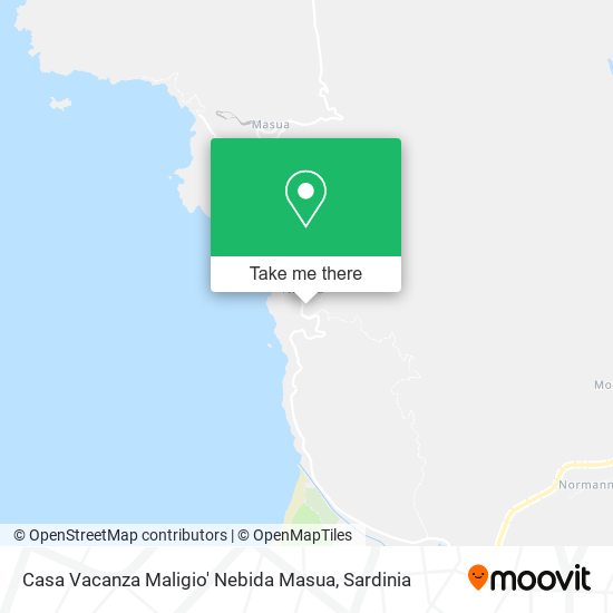 Casa Vacanza Maligio' Nebida Masua map