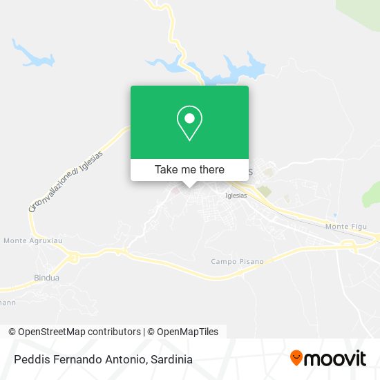 Peddis Fernando Antonio map