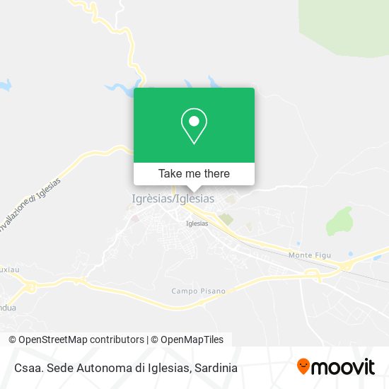 Csaa. Sede Autonoma di Iglesias map