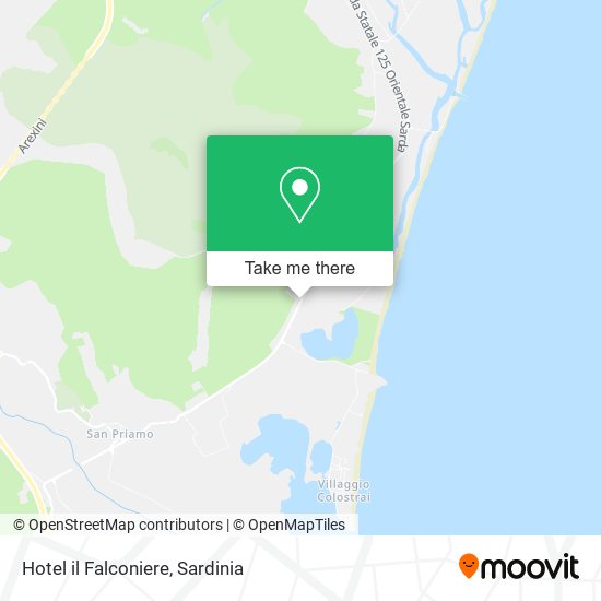 Hotel il Falconiere map
