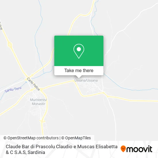 Claude Bar di Prascolu Claudio e Muscas Elisabetta & C S.A.S map