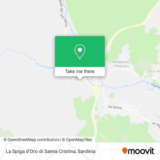 La Spiga d'Oro di Sanna Cristina map