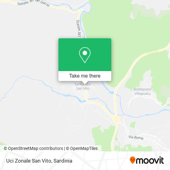 Uci Zonale San Vito map