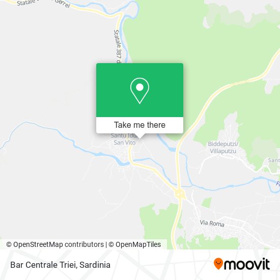 Bar Centrale Triei map