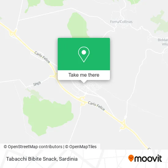 Tabacchi Bibite Snack map