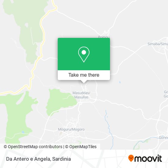 Da Antero e Angela map