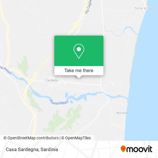 Casa Sardegna map