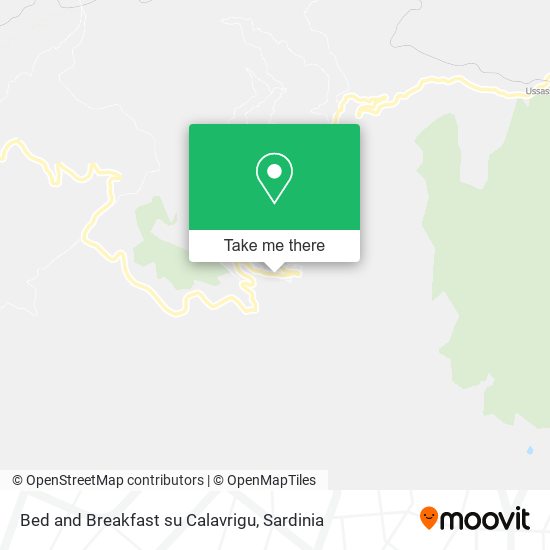 Bed and Breakfast su Calavrigu map