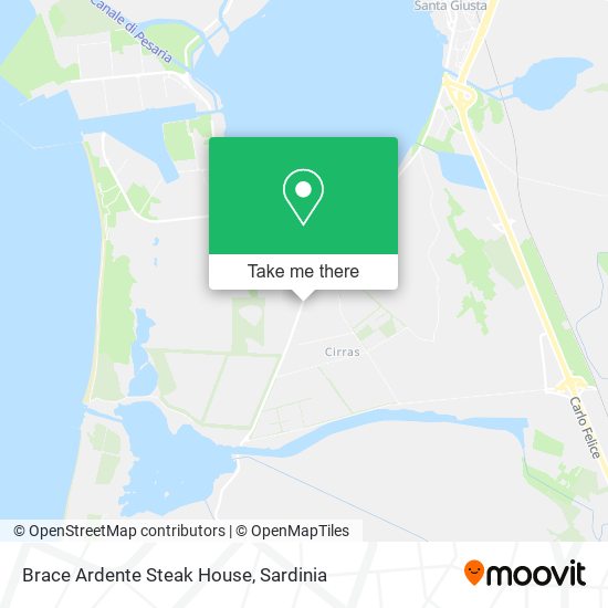 Brace Ardente Steak House map