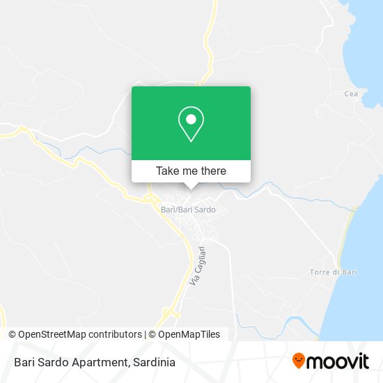 Bari Sardo Apartment map