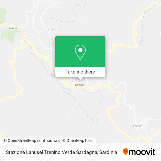 Stazione Lanusei Trenino Verde Sardegna map