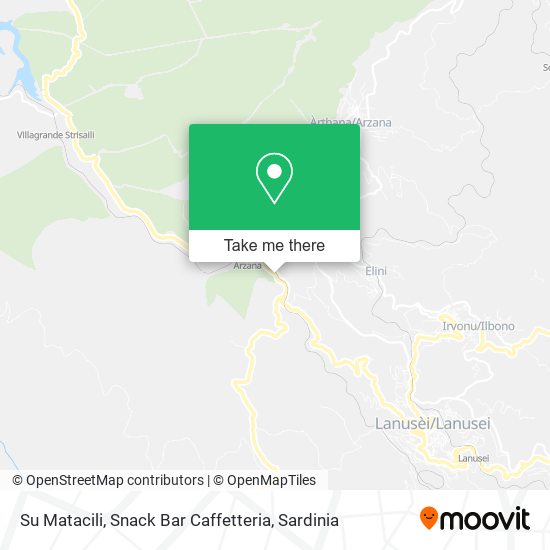 Su Matacili, Snack Bar Caffetteria map