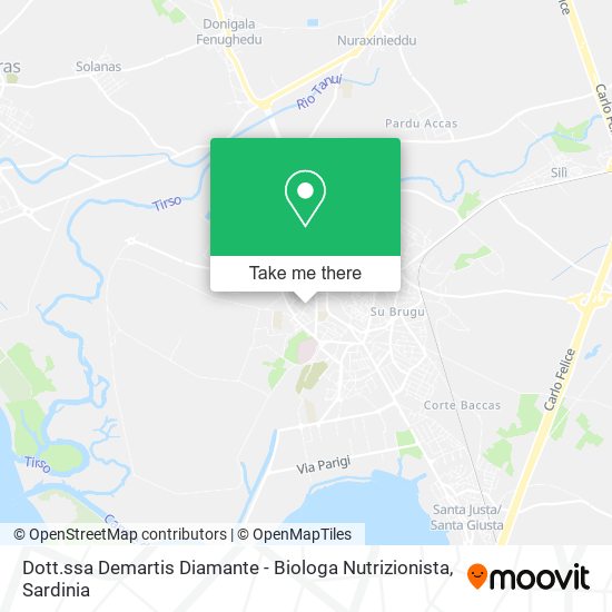 Dott.ssa Demartis Diamante - Biologa Nutrizionista map