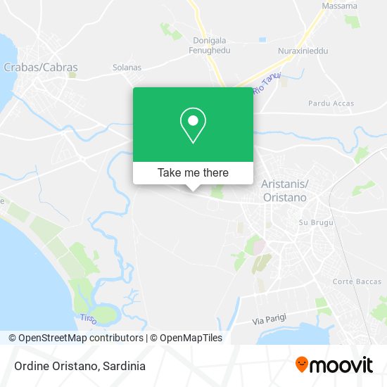 Ordine Oristano map