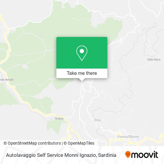 Autolavaggio Self Service Monni Ignazio map