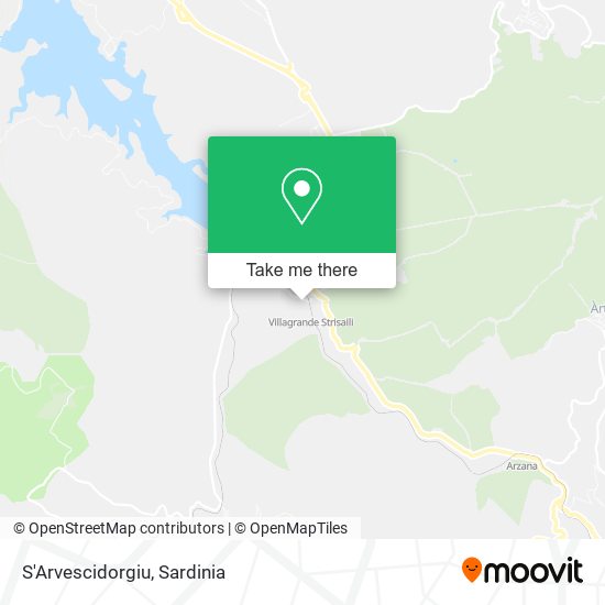 S'Arvescidorgiu map