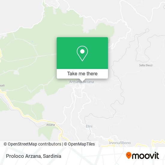 Proloco Arzana map