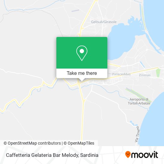 Caffetteria Gelateria Bar Melody map