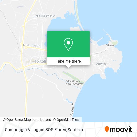 Campeggio Villaggio SOS Flores map