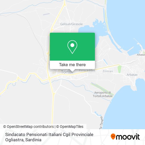 Sindacato Pensionati Italiani Cgil Provinciale Ogliastra map