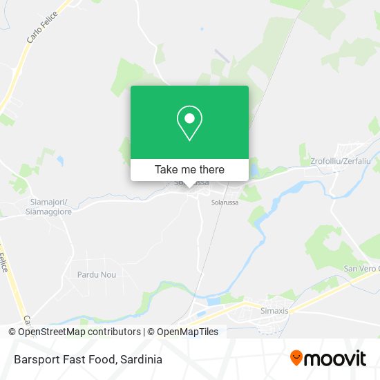 Barsport Fast Food map
