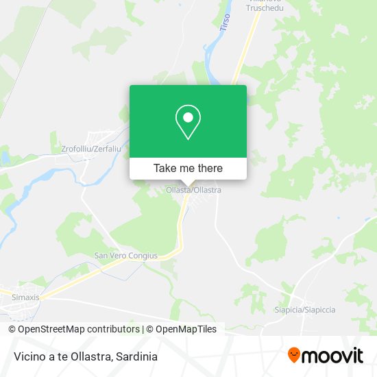 Vicino a te Ollastra map