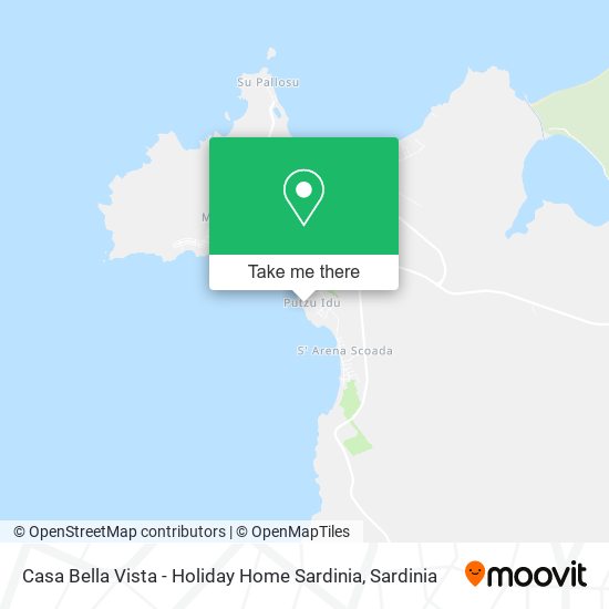 Casa Bella Vista - Holiday Home Sardinia map