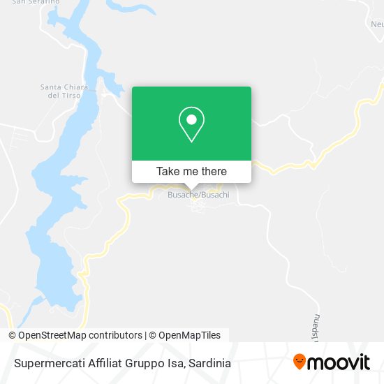 Supermercati Affiliat Gruppo Isa map