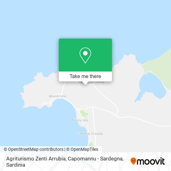 Agriturismo Zenti Arrubia, Capomannu - Sardegna map