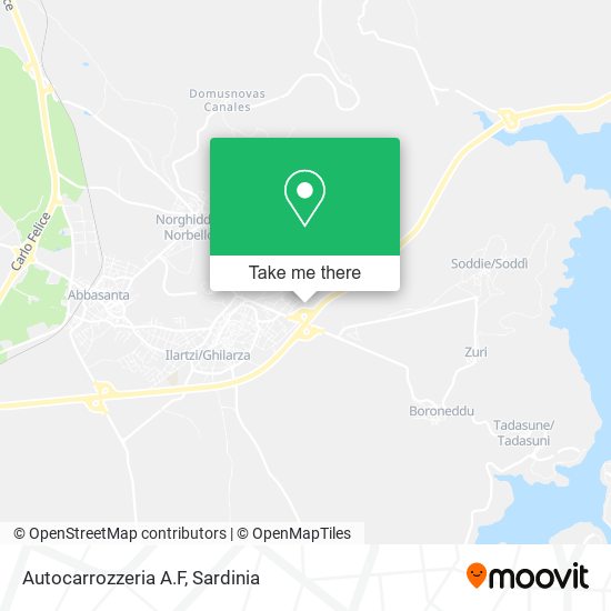 Autocarrozzeria A.F map