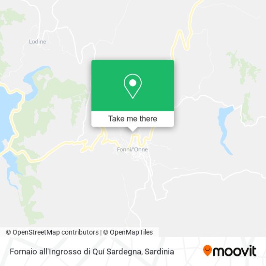 Fornaio all'Ingrosso di Quí Sardegna map