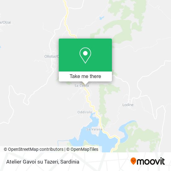 Atelier Gavoi su Tazeri map