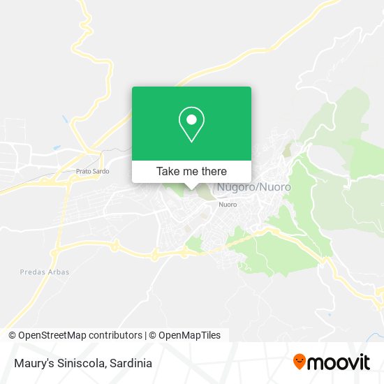 Maury's Siniscola map