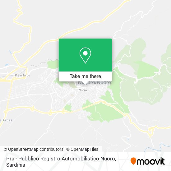 Pra - Pubblico Registro Automobilistico Nuoro map