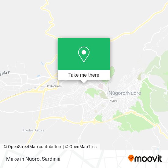 Make in Nuoro map