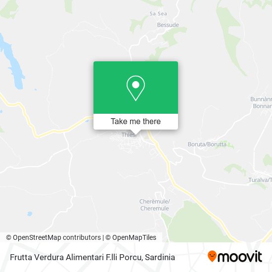 Frutta Verdura Alimentari F.lli Porcu map