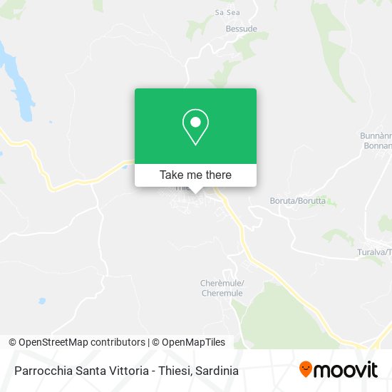 Parrocchia Santa Vittoria - Thiesi map