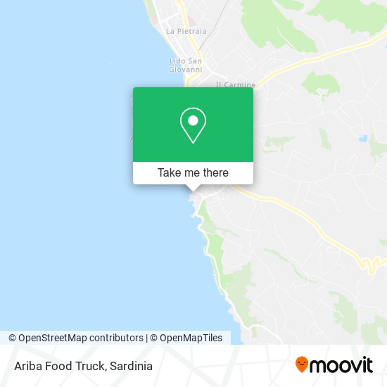 Ariba Food Truck map