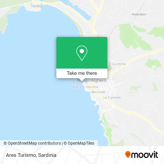 Ares Turismo map