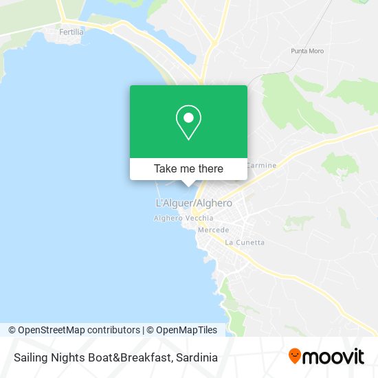 Sailing Nights Boat&Breakfast map