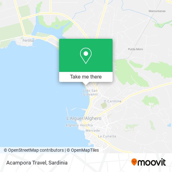 Acampora Travel map